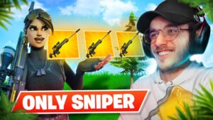 FAIRE TOP 1 SEULEUMENT AVEC des SNIPER sur FORTNITE en ARENE !