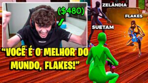 FLAKES PEGOU EARNINGS! Suetam, Flakes e Zelândia no TOP 13 do CAMP TRIO do FORTNITE!