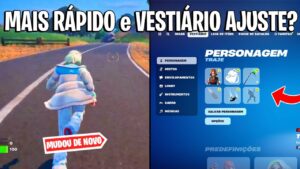 FORTNITE - MOVIMENTO MAIS RÁPIDO, VESTIÁRIO UPDATE e MUDANÇAS?