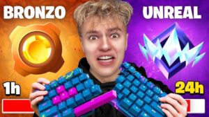 Gioco 1 ORA con un PRO PLAYER in UNREAL su Fortnite! incontro clix