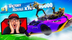 I Found the FIRST Lamborghini in Fortnite! (WR Win Streak)