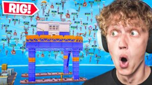 I Got 100 Players To Land At The RIG In Fortnite! (Best Tournament Ever)