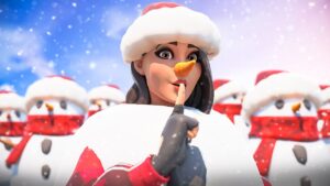 Je TROLL les ENNEMIS en METTANT plein de BONHOMMES DE NEIGE ! 😂