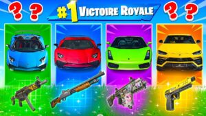 LAMBORGHINI ALÉATOIRE CHALLENGE ! Défi FORTNITE Battle Royale