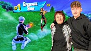 Meine Russische OMA spielt das ERSTE MAL FORTNITE😱