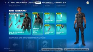 NUEVA SKIN *THE WEEKEND* BAILE y INSTRUMENTOS! NUEVA TIENDA FORTNITE HOy 9 DICIEMBRE 2023!