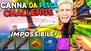 PESCO SOLO ARMI COMUNI - CANNA DA PESCA CHALLENGE NEL CAPITOLO 5 DI FORTNITE.. MA È IMPOSSIBILE !!