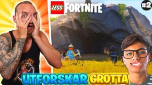 VI HITTAR EN LÄSKIG GROTTA I LEGO FORTNITE SURVIVAL #2