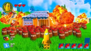 mein DORF wurde GESPRENGT in Fortnite Lego! Folge 5