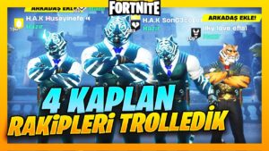 4 KAPLAN OLUP RAKİPLERİ TROLLEDİK ! Fortnite Battle Royale