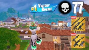 77 Elimination Solo vs Squads Wins (Fortnite Chapter 5 Gameplay Ps4 Controller)