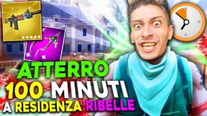 ATTERRO PER 100 MINUTI alla RESIDENZA del RIBELLE nel CAPITOLO 5 di FORTNITE !!