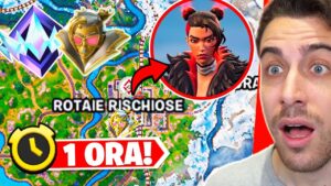 Atterro per 1 ORA a ROTAIE RISCHIOSE in RANKED! Capitolo 5 Fortnite ITA!
