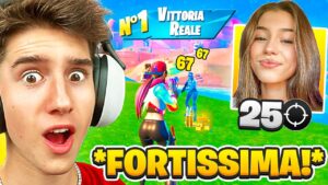 Dice di ESSERE la RAGAZZA più FORTE al MONDO e fa il PROVINO MA... Su Fortnite