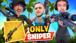 FAIRE TOP 1 ONLY SNIPER en SQUAD sur FORTNITE.... C'était un carnage ! ( Feat @TalmoFN & @Teeqzy )