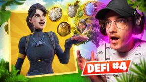 FAIRE TOP 1 avec les 5 MEDAILLONS sur FORTNITE ! ( On a mis des pipines )