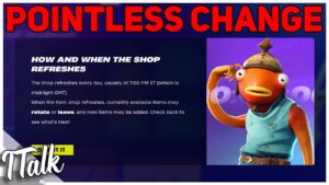 Fortnite Removes Item Shop Timer.. (Fortnite Chapter 5)