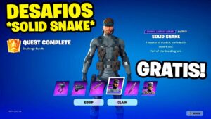 *GUÍA COMPLETA* Como CONSEGUIR la SKIN de SOLID SNAKE en FORTNITE 🎁 MISIONES de SOLID SNAKE FORTNITE