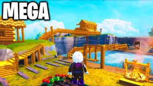 I Built a MEGA RIVER BASE in LEGO FORTNITE..