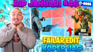 KÖPER SKINS FÖR VARJE GÅNG JAG FAILAR EN EDIT I FORTNITE *RIP JANUARI*