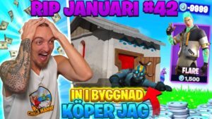 KÖPER SKINS FÖR VARJE GÅNG JAG GÅR IN I EN BYGGNAD I FORTNITE *RIP JANUARI*