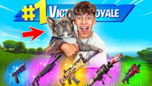 Letting my PUPPY Pick my LOOT in Fortnite!