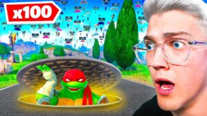 100 JOUEURS se battent dans les ÉGOUTS de FORTNITE