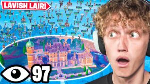 100 Players Land At LAVISH LAIR In Fortnite Chapter 5!