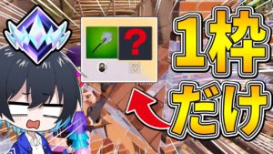 インベントリ1枠だけでソロランク勝てるのか！？【フォートナイト/Fortnite】