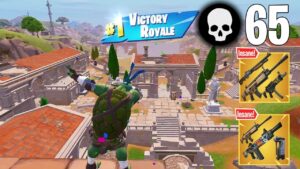 65 Elimination Solo vs Squads Wins (Fortnite Chapter 5 Gameplay Ps4 Controller)