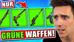 🟢Die "NUR GRÜNE WAFFEN* CHALLENGE in Fortnite Chapter 5! 🟢