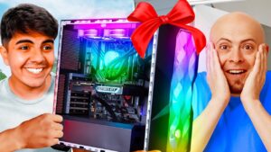 ELE JOGAVA FORTNITE A 20 FPS ENTÃO COMPREI UM PC GAMER PRA ELE...