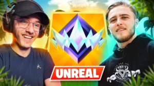FAIRE TOP 1 en UNREAL sur FORTNITE NO BUILD Feat  @Teeqzy ... On a fait un carnage !