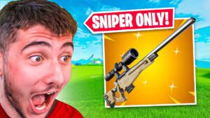 I BEAT Fortnite Using Only Snipers!