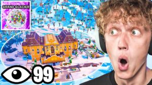 I Got 100 PLAYERS To Land At GRAND GLACIER In Fortnite Chapter 5! (INSANE TOURNAMENT)