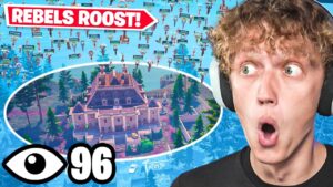I Got 100 Players To Land At REBEL'S ROOST In Chapter 5 Fortnite (Smallest POI)