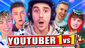 Ich spiele 1vs1 gegen JEDEN RANG in Fortnite!🔥(Youtuber Edition!)