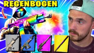 🌈"REGENBOGEN CHALLENGE" 🌈in Fortnite BATTLE ROYALE RANKED!