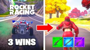 ROCKET RACING CHALLENGE sur FORTNITE ! 😲