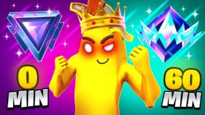 Welchen FORTNITE RANK schaffe ich in 1 STUNDE... (WELTREKORD)😨