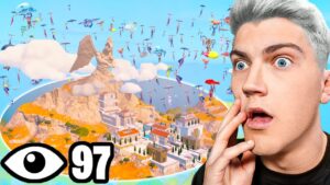 100 JOUEURS se battent Au MONT OLYMPE de FORTNITE