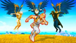 3 CAÇADORES DOS DEUSES vs SPEEDRUNNER no FORTNITE!