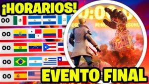 ¿CUANDO y A QUE HORA es EL EVENTO FINAL de FORTNITE? ⏰❓ HORARIOS EVENTO del TITAN FORTNITE