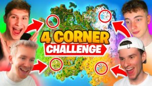 Die 4 Ecken Challenge in Fortnite Season 2!