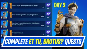 Fortnite Complete Et Tu, Brutus Quests - How to EASILY Complete Rise of Midas Quests Challenges