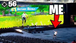 Winning Fortnite on a $65 MILLION Stadium Screen!
