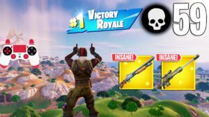 59 Elimination Solo Vs Squads Gameplay Wins (Fortnite Chapter 5 Season 2 PS4 Controller)