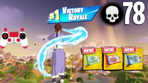 78 Elimination Solo Vs Squads Gameplay "Zero Build" Wins (Fortnite Chapter 5 PS4 Controller)