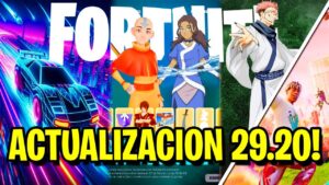 ACTUALIZACION 29.20 DE FORTNITE !! (Mini Pase Avatar Aang, Recompensas, Skins, Rocket Racing y Más)