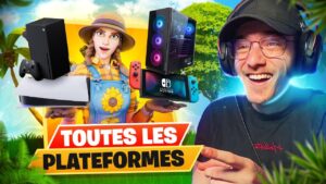 FAIRE TOP 1 avec un GROUPE de CHAQUE PLATFORME sur FORTNITE... Le battle des commu ! #1